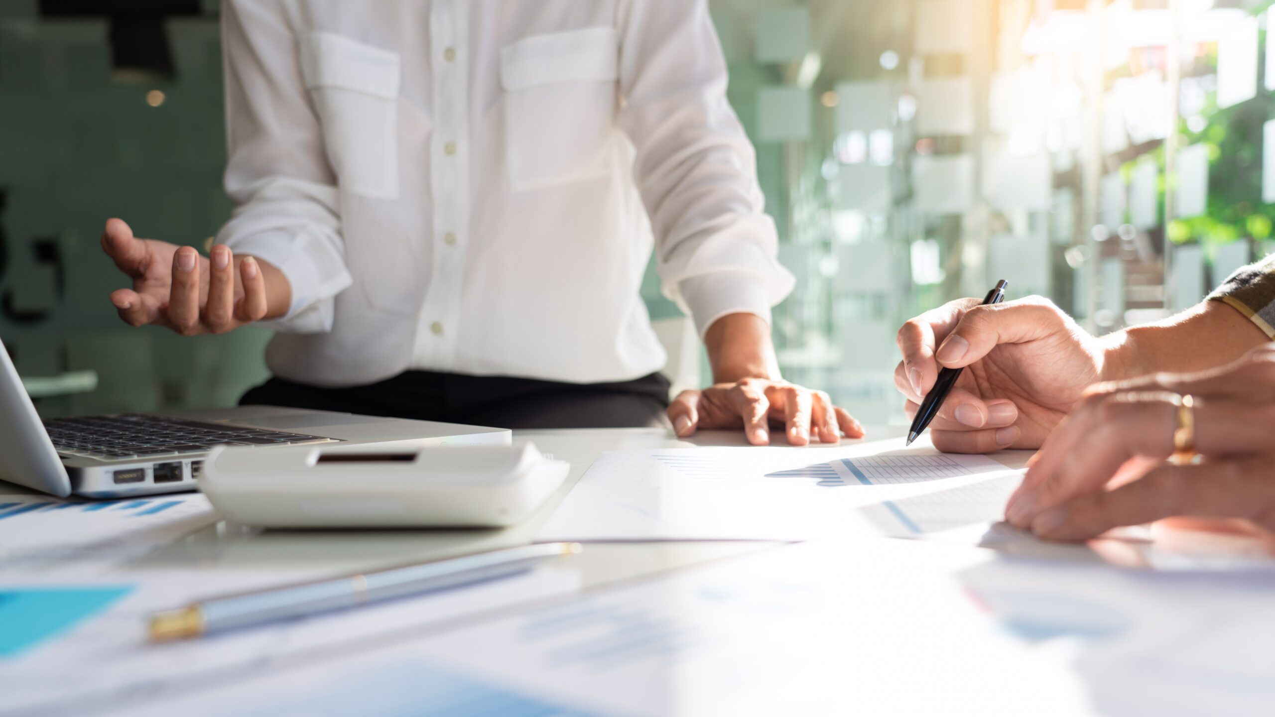 young business managers crew working with new startup project wo